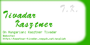 tivadar kasztner business card